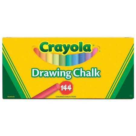 CRAYOLA Non-Toxic Drawing Chalk, Pack - 144 7626
